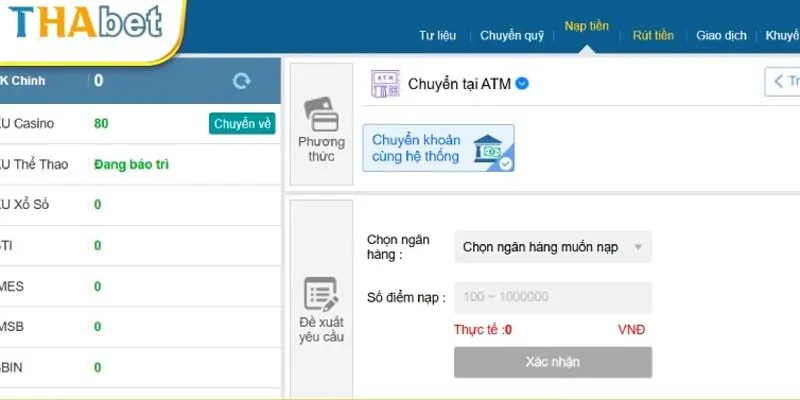 Thực hiện giao dịch nạp tiền chơi game qua mã QR